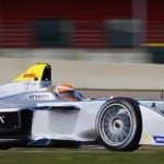 Trulli races a Formula E